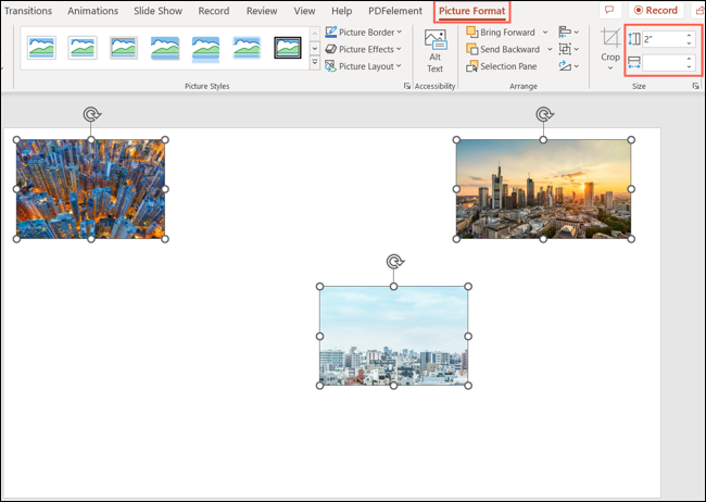 Podemos cambiar el tamaño de todas las imágenes a la vez. Otra de las cosas que  no sabías que podíamos hacer en Microsoft PowerPoint.