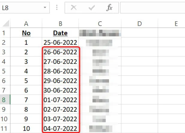 Así podemos agregar fechas automáticamente en Microsoft Excel.