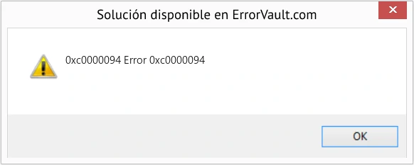 solucionar error 0xc0000094 Windows 1,5