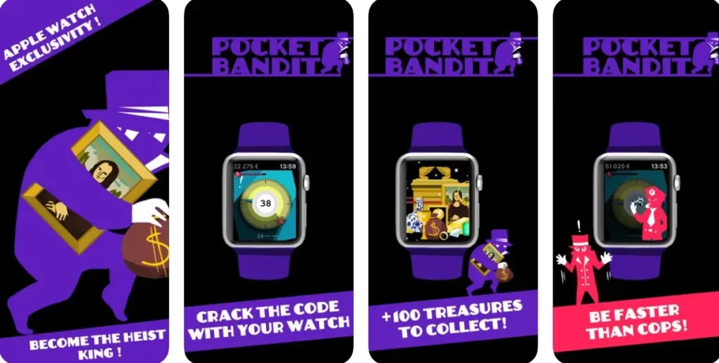 Pocket Bandit de los mejores juegos de Apple Watch