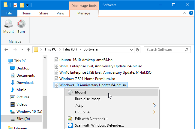 montar imagen ISO Windows 2