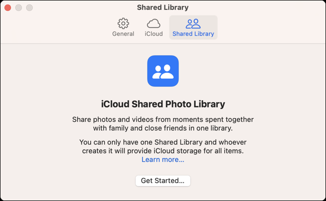 Configurar la biblioteca de fotos compartida de iCloud en Mac
