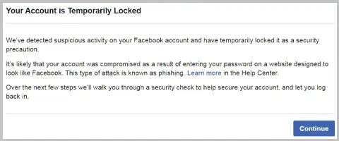 Facebook bloquea cuenta 2
