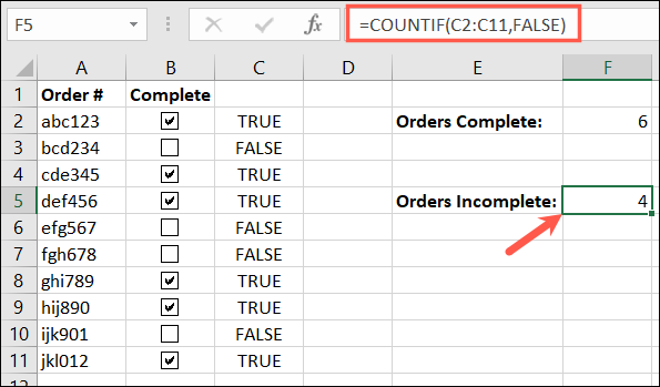 Así es cómo logramos contar casillas verificación Excel