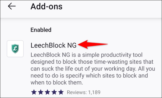LeechBlock NG.
