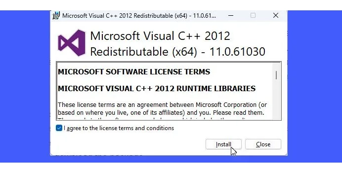 Instalar todos los paquetes redistribuibles de Visual C++