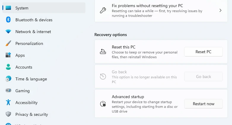 desinstalar actualizaciones Windows 11 3