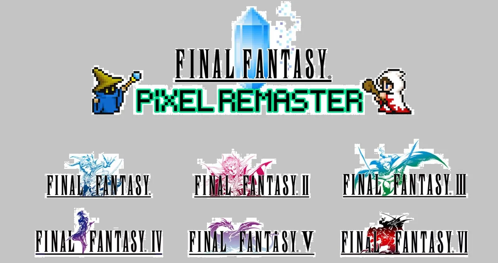 pixel final fantasy consolas
