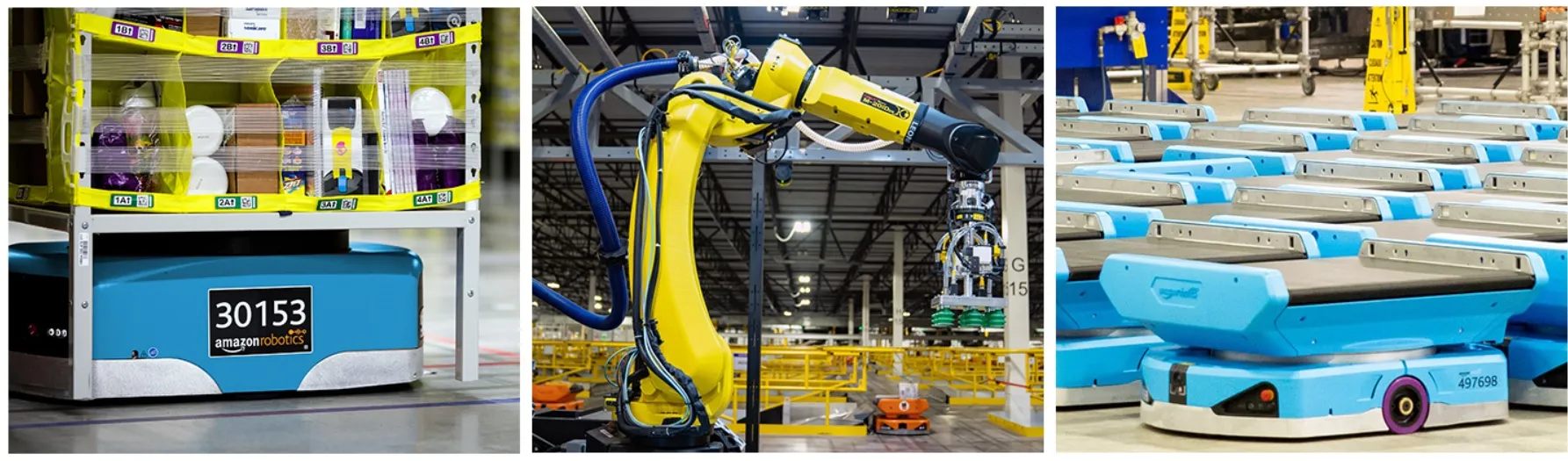 Robots y automatización en Amazon