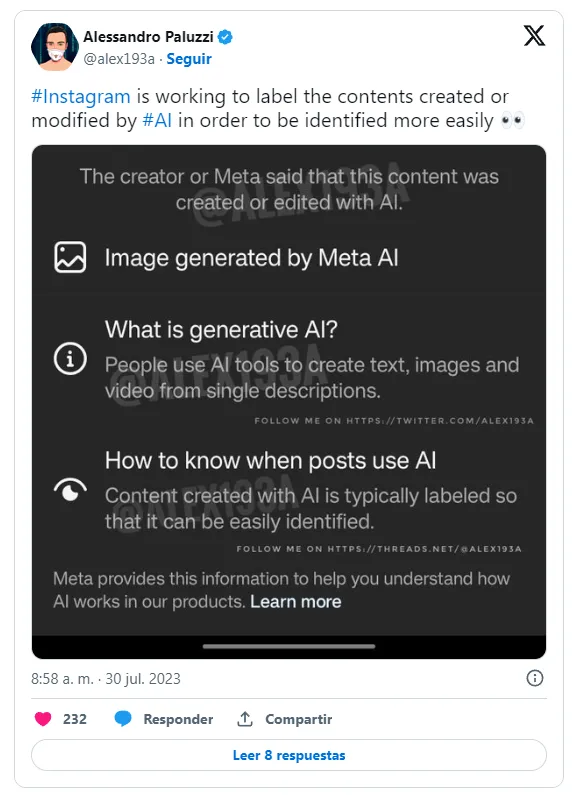Funciones de Instagram con IA.