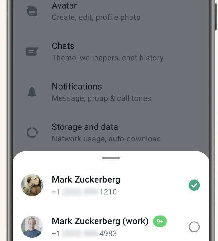 doble cuenta Mark Zuckerberg whatsapp
