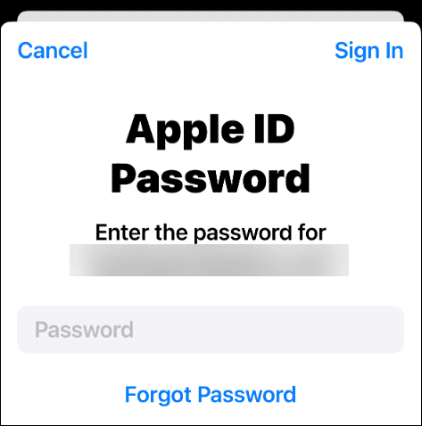 apple id password