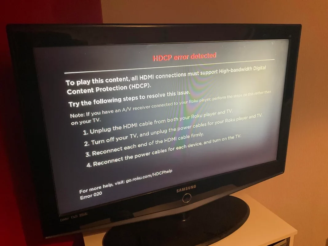 error HDCP