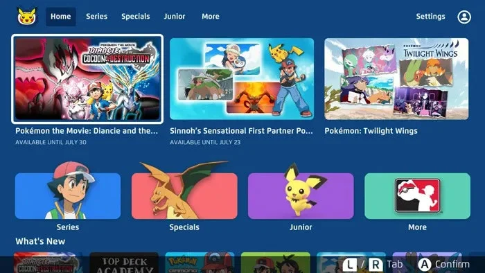 Pokémon TV, una de las mejores aplicaciones para Nintendo Switch