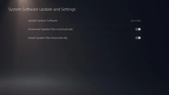 actualizaciones automáticas PS5 firmware