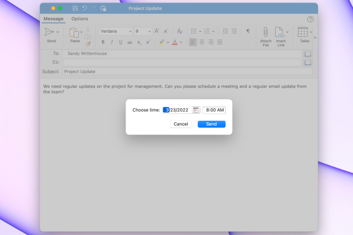 programar correo Outlook 3