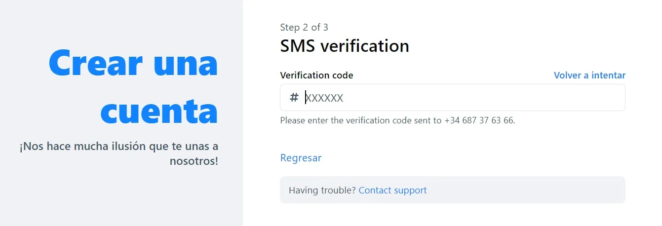 código sms de verificación bluesky