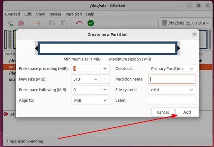 formatear disco Ubuntu configurar partición