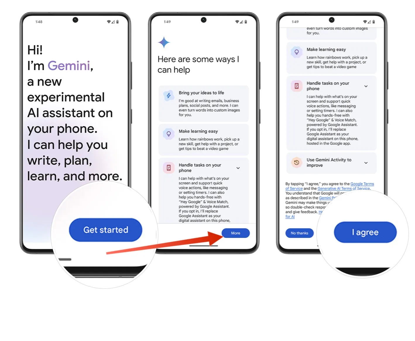 Usar la aplicación Gemini IA de Google en Android