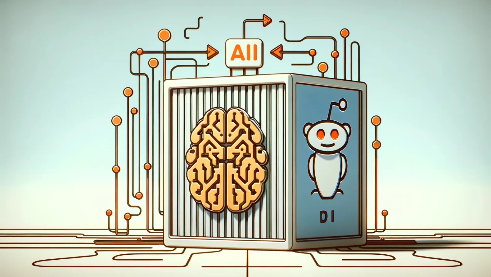 reddit ipo ia: ilustración con inteligencia artificial