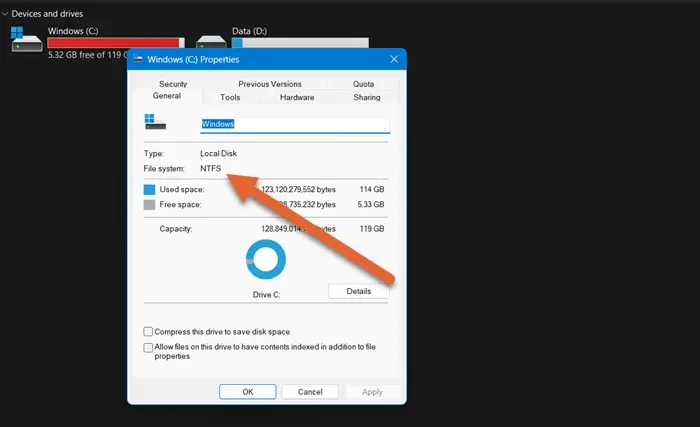 Partición NTFS para poder crear medio de clonación o importar