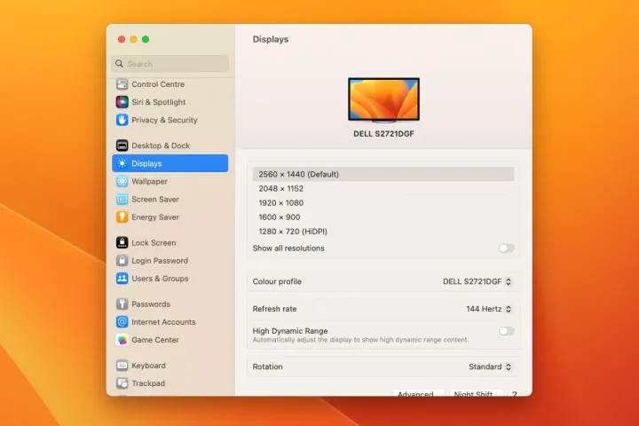 Cómo cambiar la resolución de la pantalla de Mac en macOS Ventura