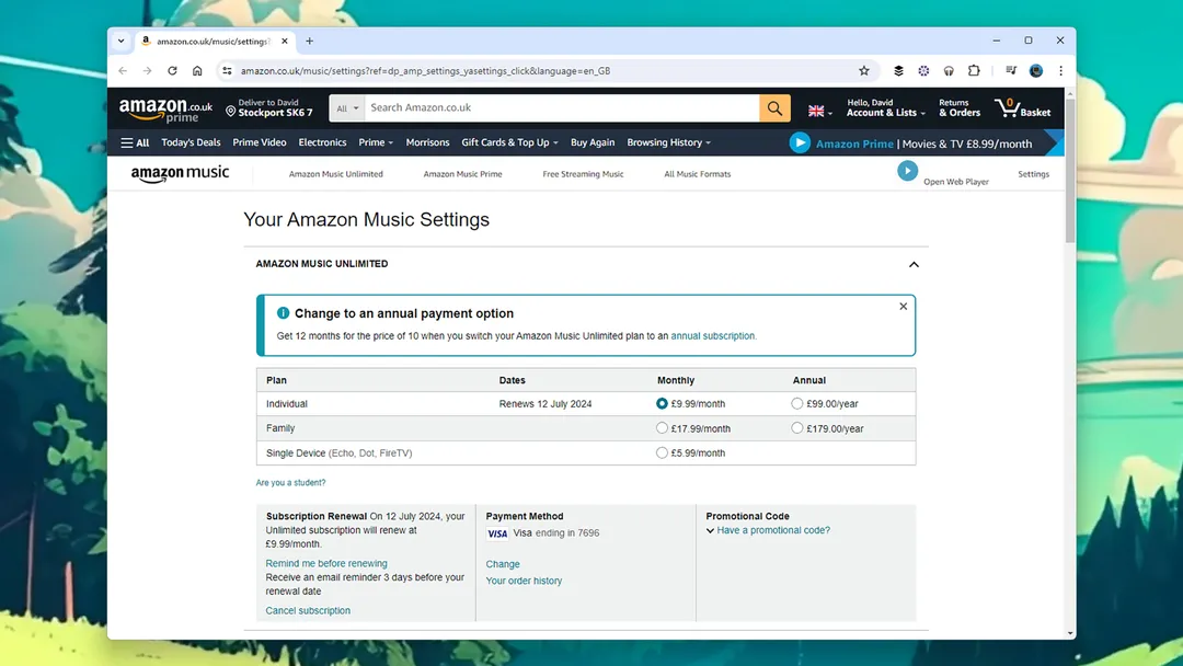 cancelar Amazon Music