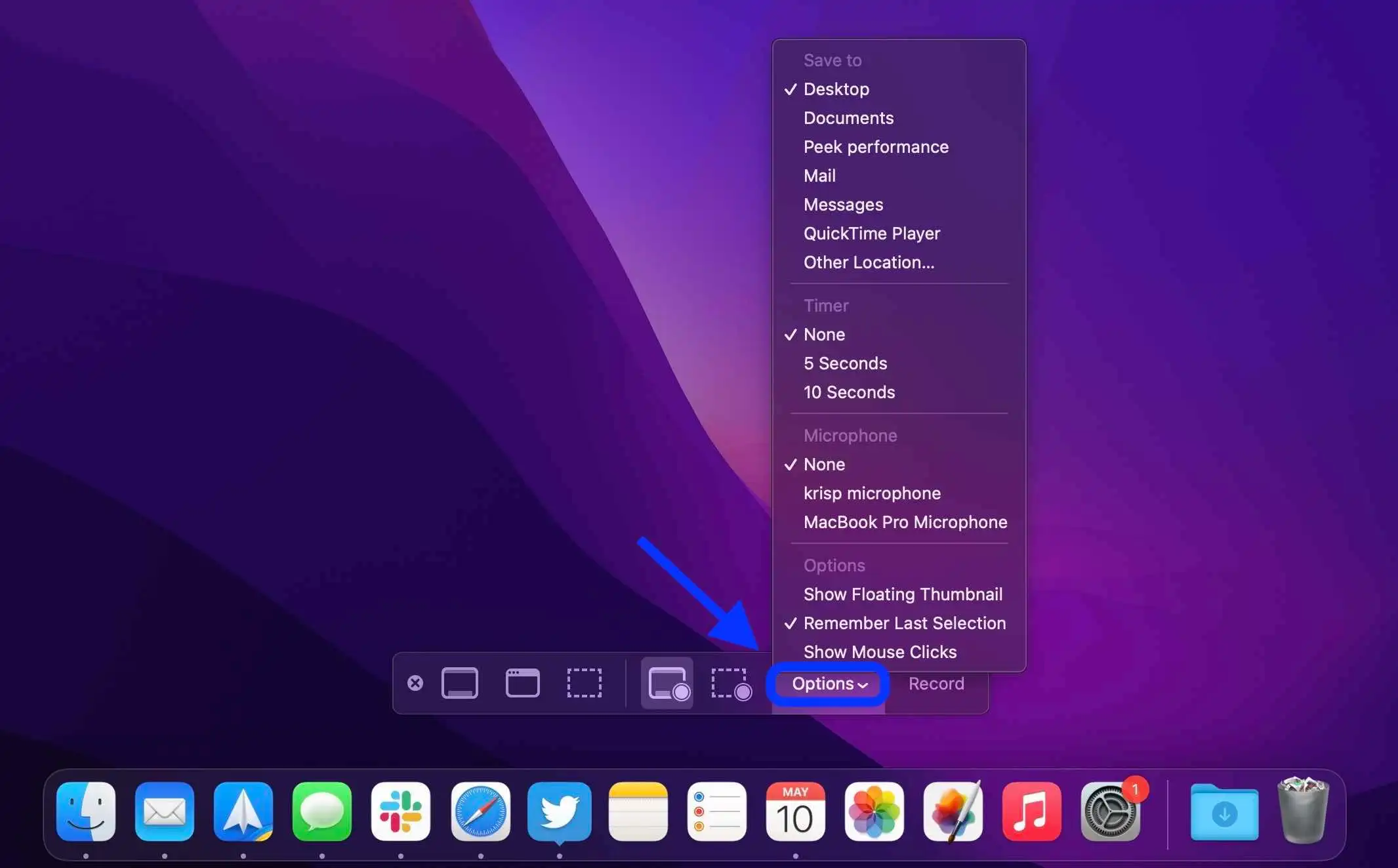 Grabar pantalla en Mac usando la herramienta de macOS incorporada