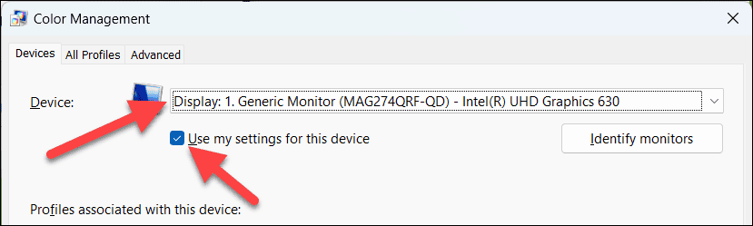 Cómo instalar perfil ICC en Windows 11