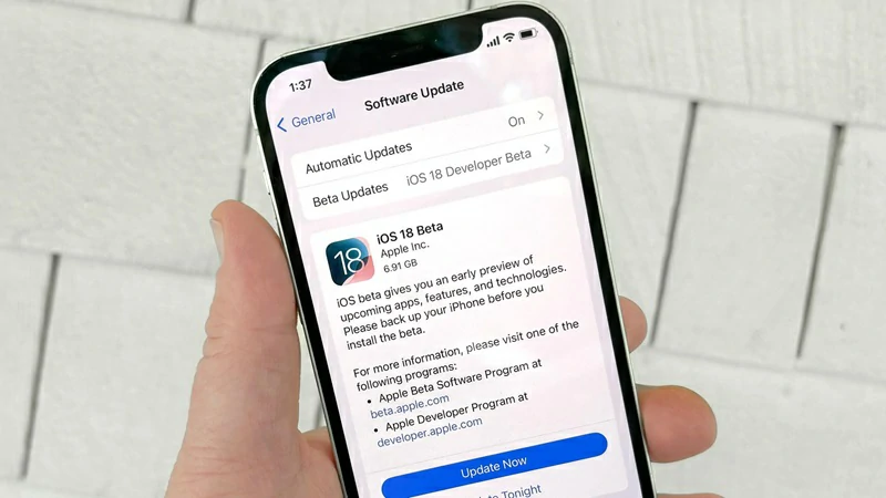 iOS 18 Beta a iOS 17 1