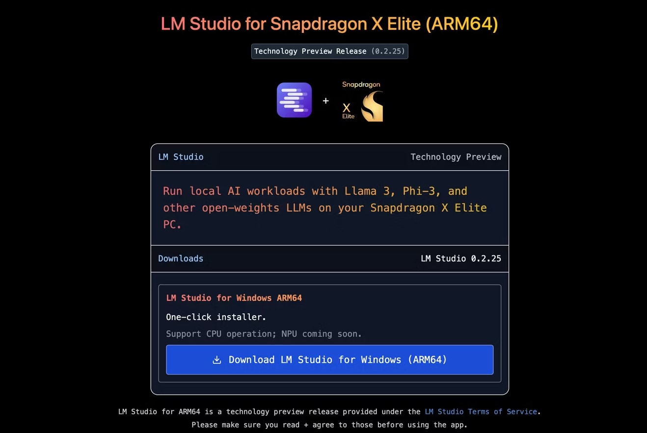 Es posible ejecutar LLM en una PC portátil Snapdragon X Elite con LM Studio