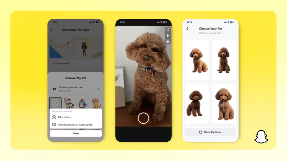 Cómo agregar mascotas en la ubicación del mapa en Snapchat