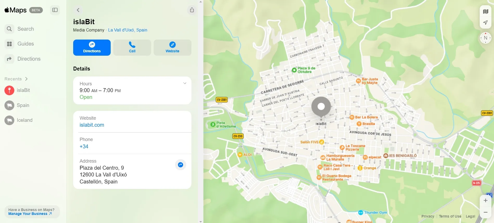 apple maps web beta - islaBit