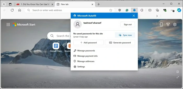 administrar contraseñas con Microsoft Authenticator escritorio