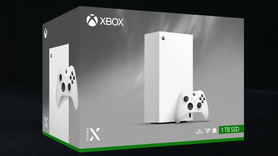 embalaje xbox series x digital