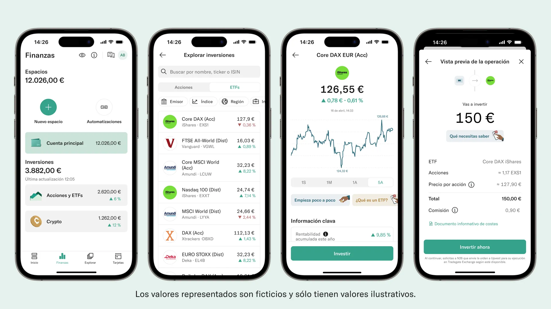 bróker n26 etfs españa