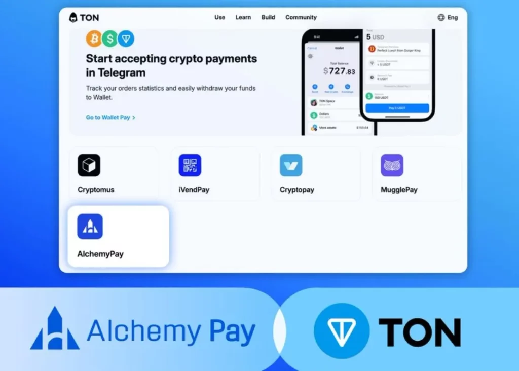 Alchemy Pay se integra en Telegram para pagos con criptomonedas