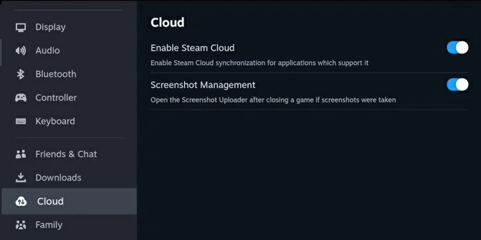 habilitar el guardado en la nube en Steam 2