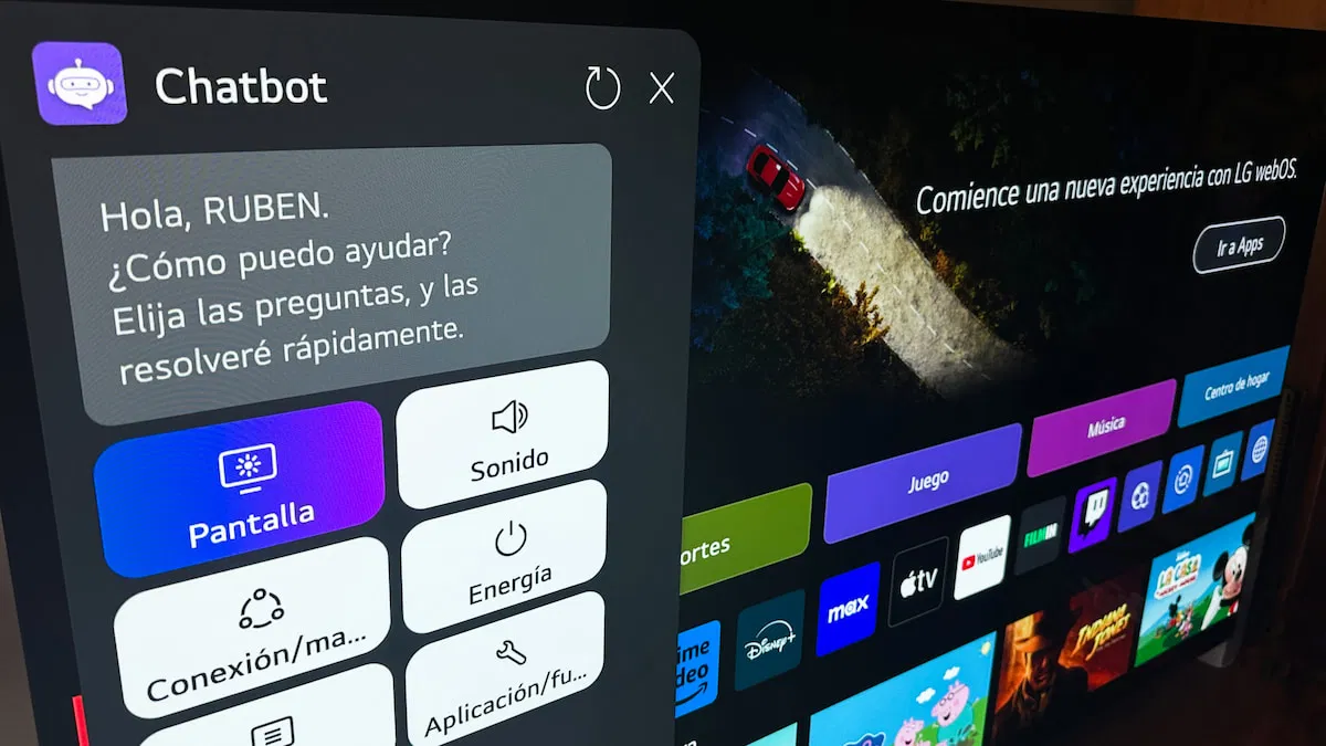 Otras configuraciones de webOS